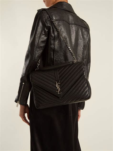 ysl large college|COLLEGE LARGE IN QUILTED LEATHER .